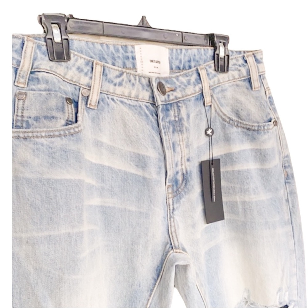 NWOT One Teaspoon Kansas Blue Trashed Saints Boyfriend Jean 27 - Picture 6 of 9